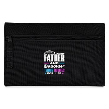 Père et fille Joueur de tennis à vie - Trousse - noir - Devant