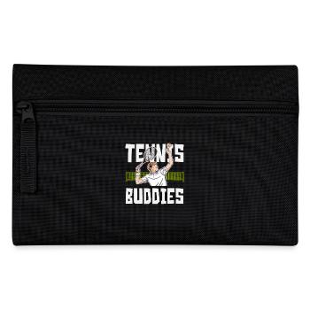 Tennis Player Tennis Buddies Artwork - Pencil Case - black - Front