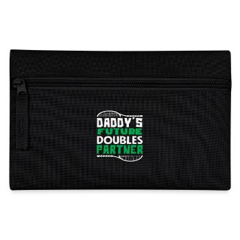 Tennis Player Daddy's Future Doubles Partner - Pencil Case - black - Front