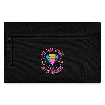 Diamond Painting Artist All That Glows In Progress - Pencil Case - black - Front