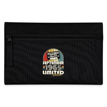 Legendary since September 1965 vintage birthday - Pencil Case - black - Front