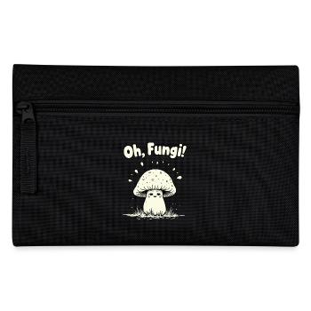 Oh, Fungi! Lustiger Pilz - Federtasche - Schwarz - Vorne
