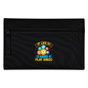 Bingo Game Life Is Hard Play Bingo - Federtasche - Schwarz - Vorne