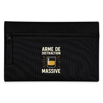 Arme de distraction massive T-shirt whisky drôle - Trousse - noir - Devant