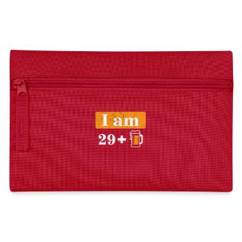 I'm 29 plus beer 30th birthday - Pencil Case - red - Front