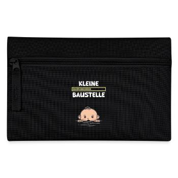 Bald Mama KLEINE BAUSTELLE Baby Kommt Lustiges - Federtasche - Schwarz - Vorne