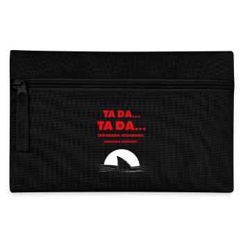 TA DA... Shark Fin & Soundtrack Joke - Pencil Case - black - Front