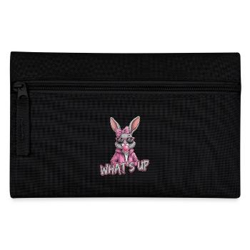 Cool bunny with sunglasses and chewing gum - - Pencil Case - black - Front