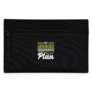 Mon plan de retraite Joueur de tennis - Trousse - noir - Devant