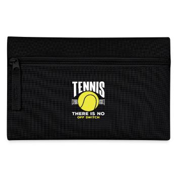 Tennis Spieler Kein Ausschalter - Federtasche - Schwarz - Vorne