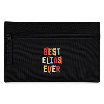 Best Elias Ever Retro First Name Text Saying - Pencil Case - black - Front