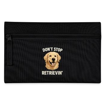Don't Stop Retrievin' Funny Golden Retriever - Pencil Case - black - Front