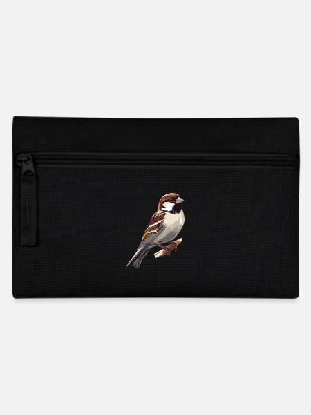 Spatzen Spatz - Federtasche - Schwarz