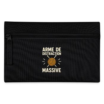 Arme de Distraction Massive Tricot Humour Pelote - Trousse - noir - Devant