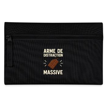 Arme de Distraction Massive Chocolat Humour - Trousse - noir - Devant