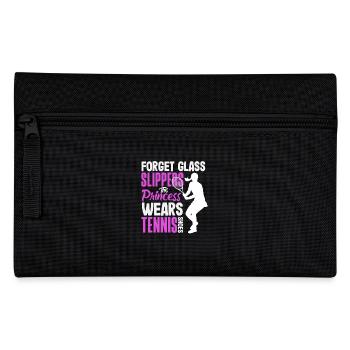Tennis Player Princess Shoes - Pencil Case - black - Front