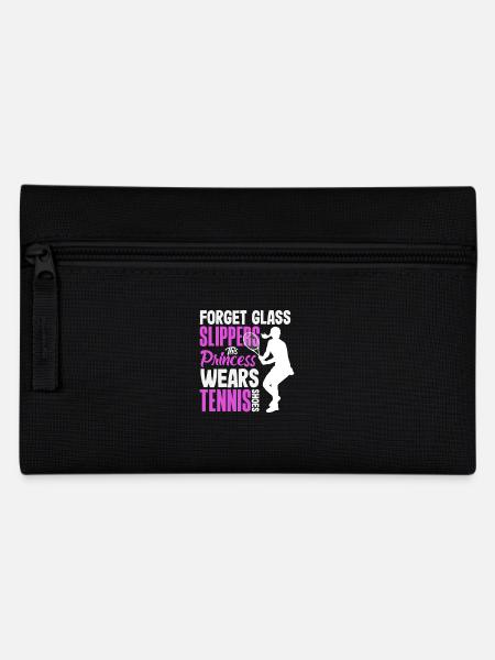 Tennis Spielerin Prinzessin Schuhe - Federtasche - Schwarz