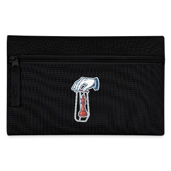 Schachspieler Lustige Schachkönig Puppe - Federtasche - Schwarz - Vorne