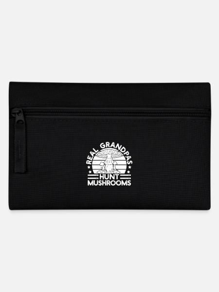Morel Mushrooms Real Grandpas Hunt Mushroom - Federtasche - Schwarz
