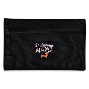 Dachshund Mama Stilvoller Look Für Hundefans - Federtasche - Schwarz - Vorne