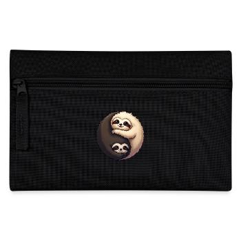 Yin Yang Paresseux - Trousse - noir - Devant