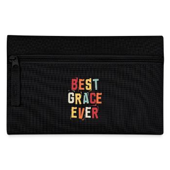 Best Grace Ever Retro First Name Text Saying - Pencil Case - black - Front