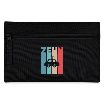 10 Jahre Geburtstag Polizei - Federtasche - Schwarz - Vorne