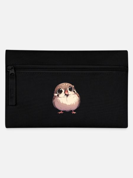 Spatzen Spatz - Federtasche - Schwarz