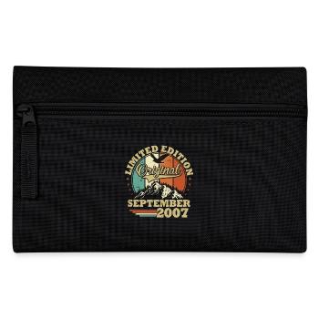 Original September 2007 Vintage Anniversair Gift - Pencil Case - black - Front