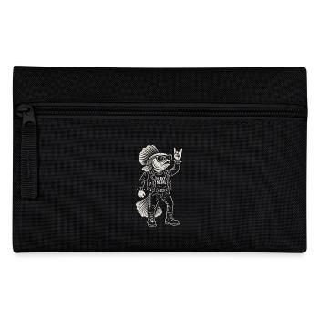 Heavy Metal Fisch Rockmusik Lustiger Goldfisch - Federtasche - Schwarz - Vorne