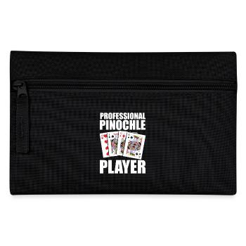 Professional Pinochle Player Tournament Card Game - Pencil Case - black - Front