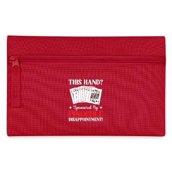 Pinochle Champion Present Perfect Game Night - Federtasche - Rot - Vorne
