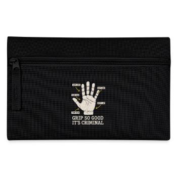 Griffkrafttraining Für Kletterer Hangboard - Federtasche - Schwarz - Vorne