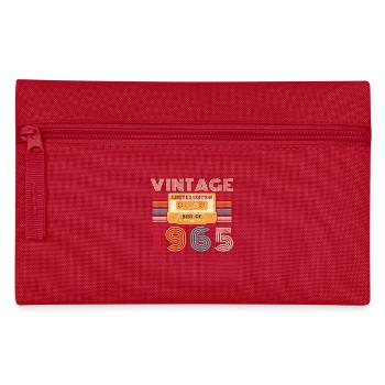 60 Year 1965 Vintage Retro Birthday - Pencil Case - red - Front