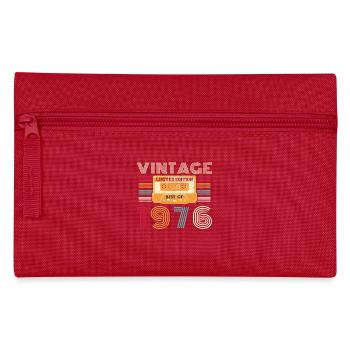 50 Years 1976 Vintage Retro Birthday - Pencil Case - red - Front