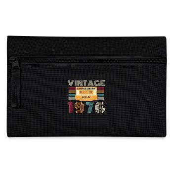 50 Jahre 1976 Vintage Retro Geburtstag - Federtasche - Schwarz - Vorne