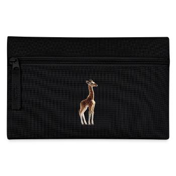Giraffe Africa Love Safari Wilderness Cute Giraffes - Pencil Case - black - Front