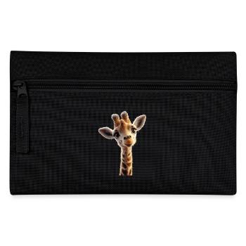 Giraffe Africa Love Safari Wilderness Cute Giraffes - Pencil Case - black - Front