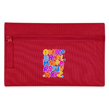 Abc Einschulung Schulkind - Federtasche - Rot - Vorne