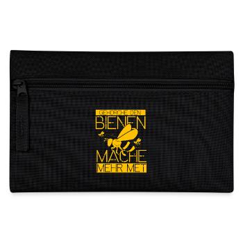 Lustige Imker Geschenke Hobbyimker Imkerei Biene - Federtasche - Schwarz - Vorne