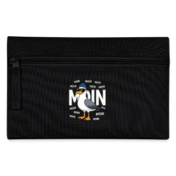 Moin Möwe – Norddeutsch & Lustig - Federtasche - Schwarz - Vorne