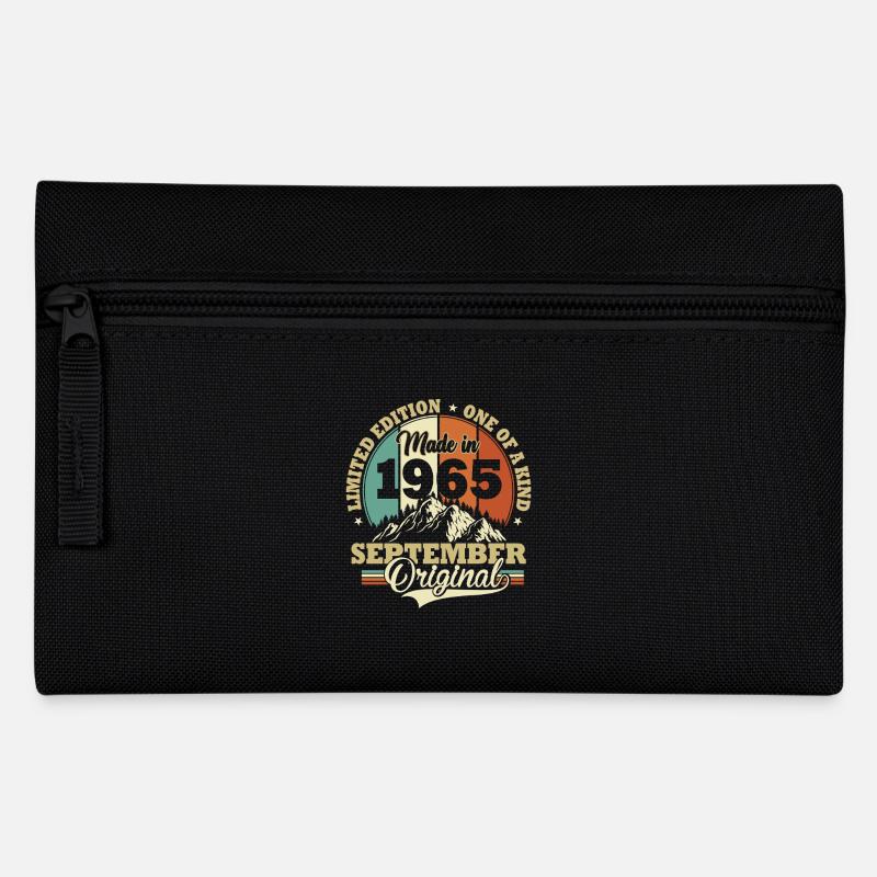 Jahrestag September 1965 Geburtstags Geschenk - Federtasche - Schwarz