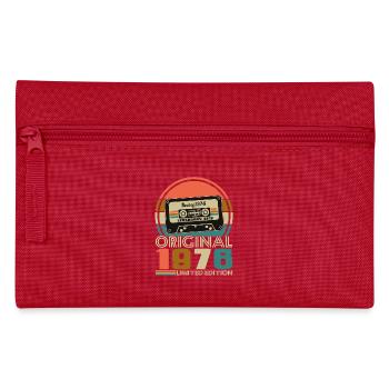50 Years 1976 Vintage Retro Birthday - Pencil Case - red - Front