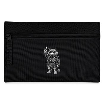 Heavy Metal Rock Musik Lustiges Outfit - Federtasche - Schwarz - Vorne