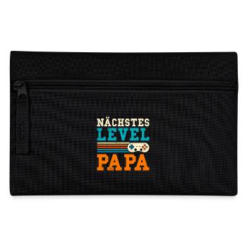Gamer Papa NÄCHSTES LEVEL PAPA Lustiges - Federtasche - Schwarz - Vorne