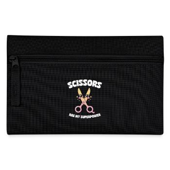Scissors Are My Superpower - Scissors Stone Paper - Pencil Case - black - Front