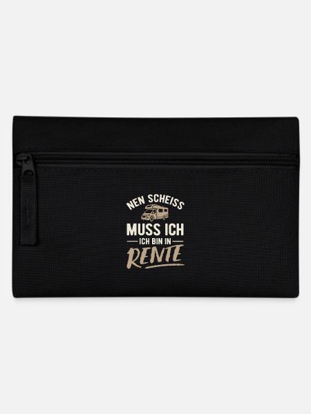 Nen Scheiss muss ich, ich bin in Rente - Camper - Federtasche - Schwarz