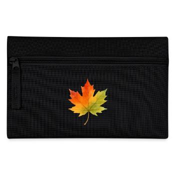 Feuille d’érable Aquarelle 1 - Trousse - noir - Devant