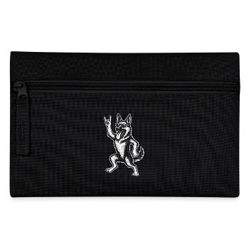 Funny Heavy Metal Rock Music German - Pencil Case - black - Front