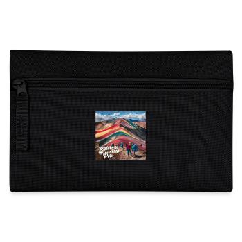 Rainbow Mountain Peru - Federtasche - Schwarz - Vorne